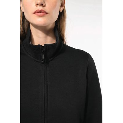 Chaqueta de felpa perchada de mujer