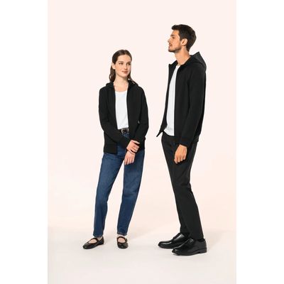 Chaqueta con cremallera y capucha