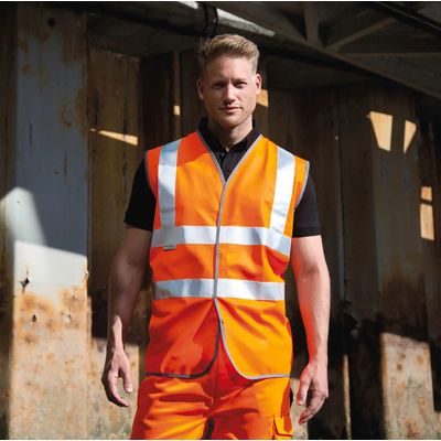 Chaleco de Seguridad Reflectante Fluorescent Orange S/M