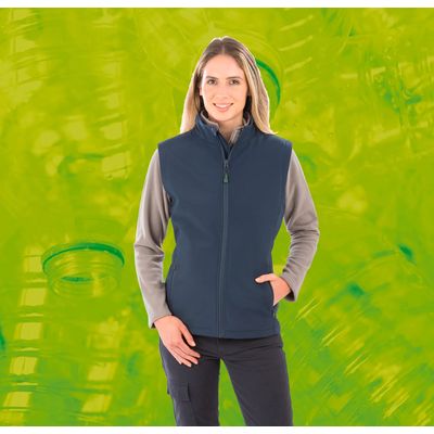 Chaleco softshell reciclado para mujer