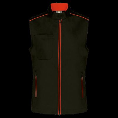 Chaleco mujer con bolsillos Black / Red S