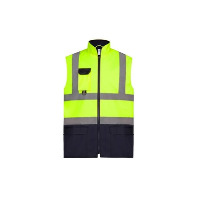 Chaleco Acolchado Alta Visibilidad Hi Vis Yellow / Navy XXL