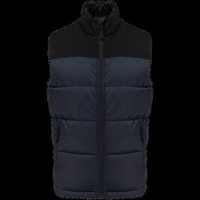 Chaleco acolchado bicolor unisex Navy / Black S