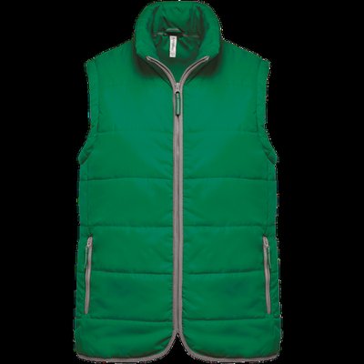 Chaleco acolchado con bolsillos y cremallera Kelly Green M