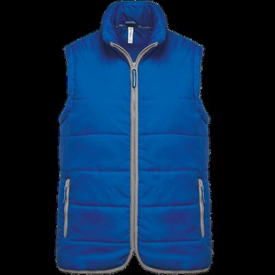 Chaleco acolchado con bolsillos y cremallera Light Royal Blue Xs
