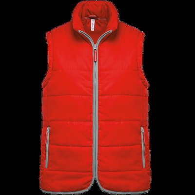 Chaleco acolchado con bolsillos y cremallera Red XL