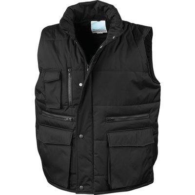 Chaleco acolchado Hidrófugo y cortaviento Black XL