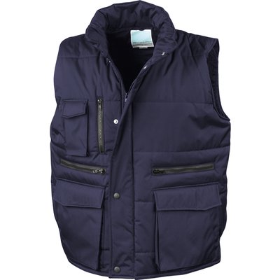 Chaleco acolchado Hidrófugo y cortaviento Navy XXL