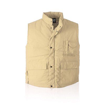 Chaleco Acolchado de Trabajo Khaki M