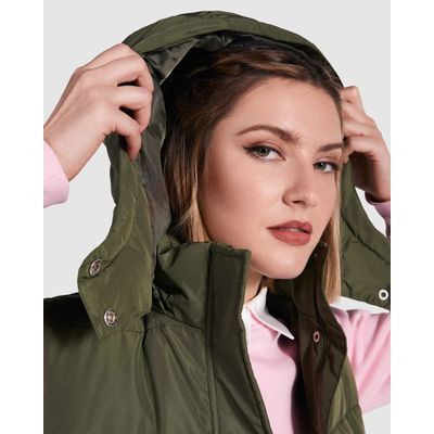 Chaleco acolchado de mujer cuello alto