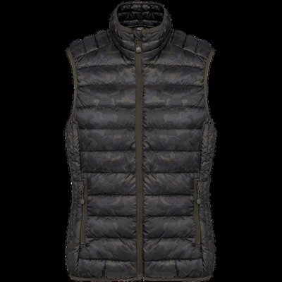 Chaleco acolchado mujer ultraligero Jungle Camo XS
