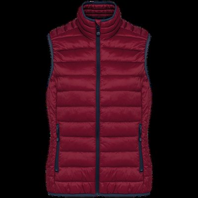 Chaleco acolchado mujer ultraligero Wine S