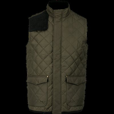 Chaleco acolchado rombos hombre Mossy Green / Black 4XL