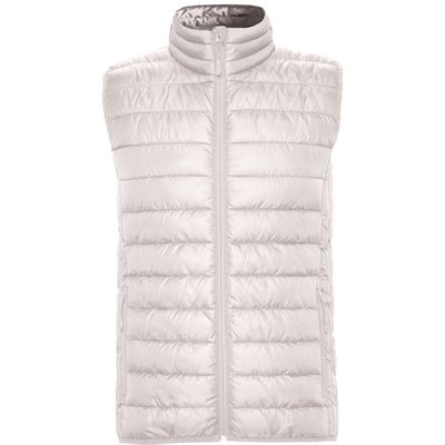 Chaleco acolchado tacto pluma Blanco Vintage L