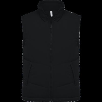 Chaleco acolchado unisex con forro polar Black 4XL