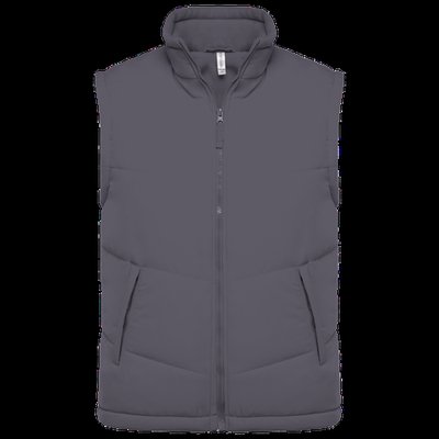 Chaleco acolchado unisex con forro polar Convoy Grey L