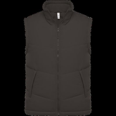Chaleco acolchado unisex con forro polar DARK GREY L