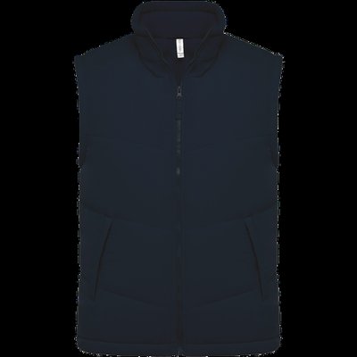 Chaleco acolchado unisex con forro polar Navy XXL