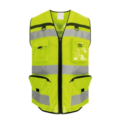 Chaleco alta visibilidad con bolsillos Hi Vis Yellow Mesh Xl
