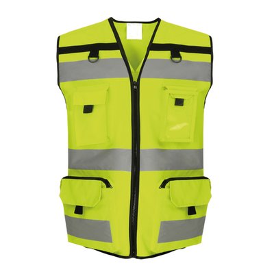 Chaleco alta visibilidad con bolsillos Hi Vis Yellow XXL