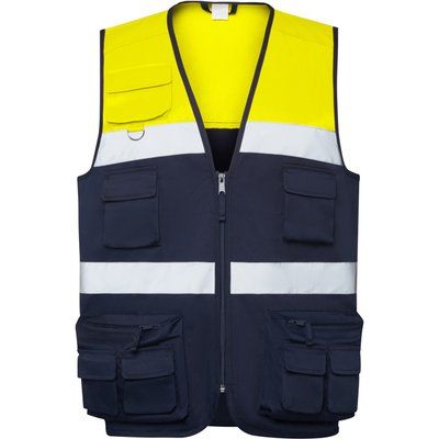 Chaleco de alta visibilidad con cremallera