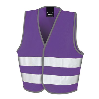 Chaleco alta visibilidad para niños Purple 10/12 ans