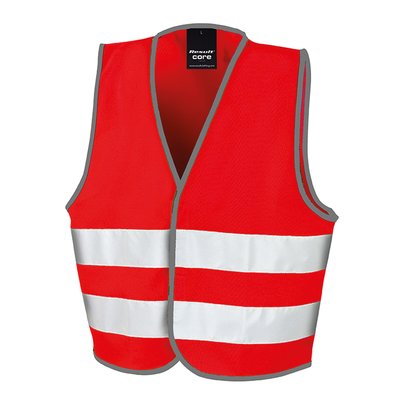 Chaleco alta visibilidad para niños Red 7/9 ans