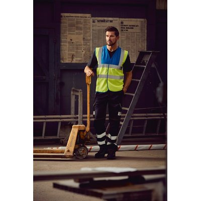 Chaleco alta visibilidad poliéster Velcro Hi Vis Yellow 3Xl