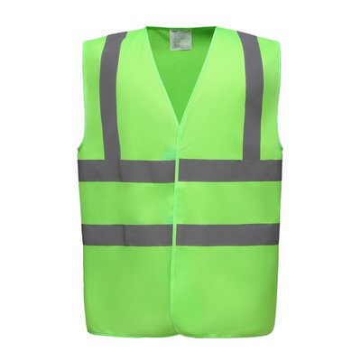 Chaleco alta visibilidad poliéster Velcro Lime S