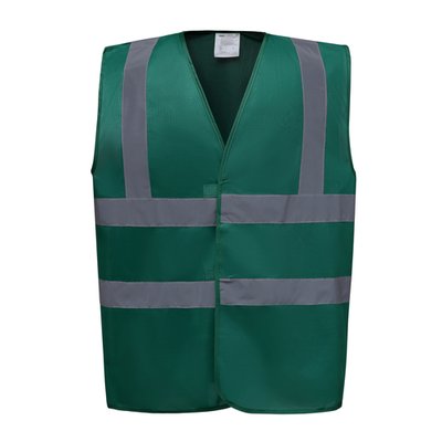 Chaleco alta visibilidad poliéster Velcro Paramedic Green 3XL