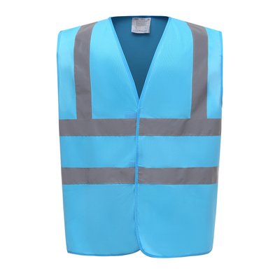 Chaleco alta visibilidad poliéster Velcro Sapphire L