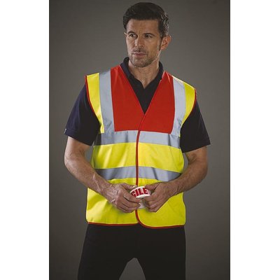 Chaleco alta visibilidad poliéster Velcro