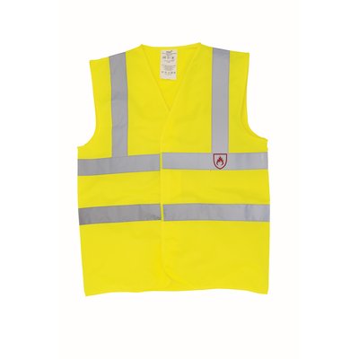 Chaleco alta visibilidad protección calor y llamas Hi Vis Yellow 3XL