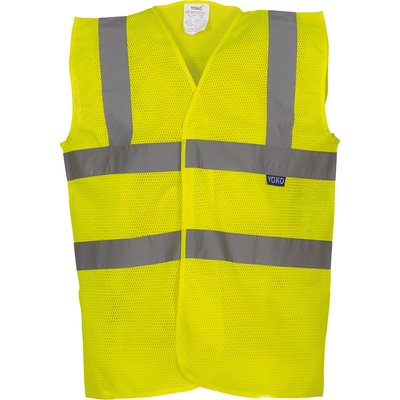 Chaleco alta visibilidad reciclado Hi Vis Yellow M