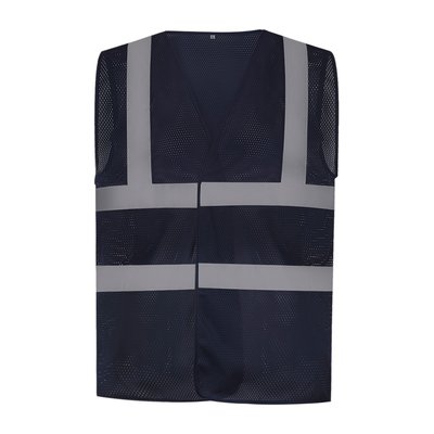 Chaleco alta visibilidad reciclado Navy XXL