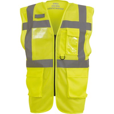 Chaleco alta visibilidad ropa laboral Hi Vis Yellow XL