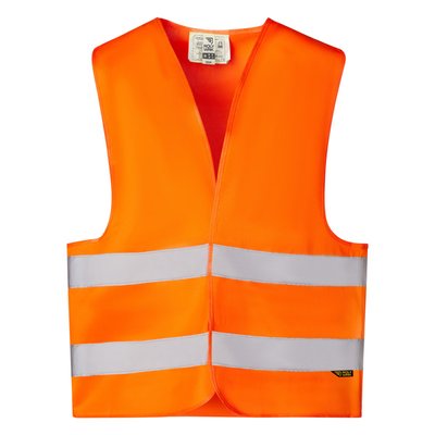 Chaleco Alta Visibilidad con Velcro Naranja Fluor M-L