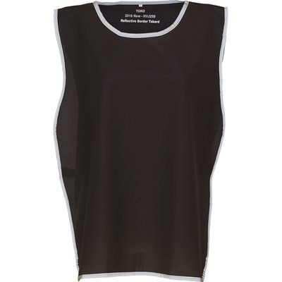 Chaleco con Bordes reflectantes Black S/M