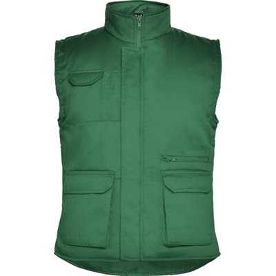 Chaleco con Cuello Alto y Bolsillos VERDE BOTELLA 2XL