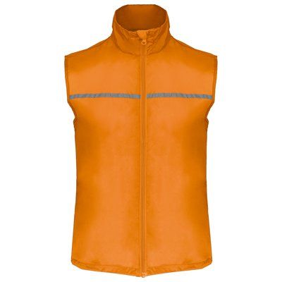 Chaleco deportivo con rejilla Orange XL