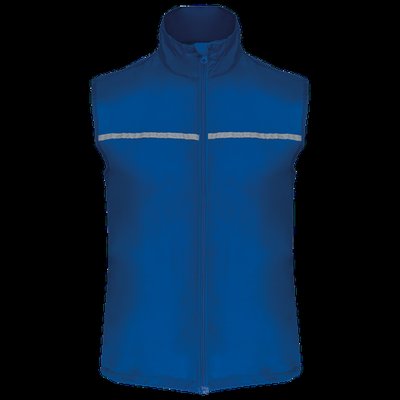 Chaleco deportivo con rejilla Royal Blue S