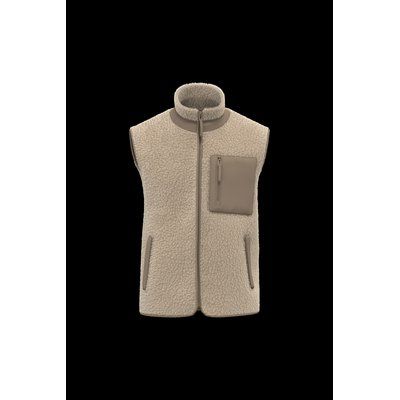 Chaleco con forro polar y doble cara Wet Sand / Driftwood Xxs