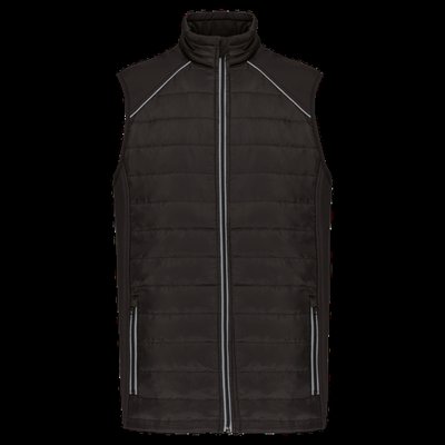 Chaleco hidrófugo con bolsillos Black / Silver XL