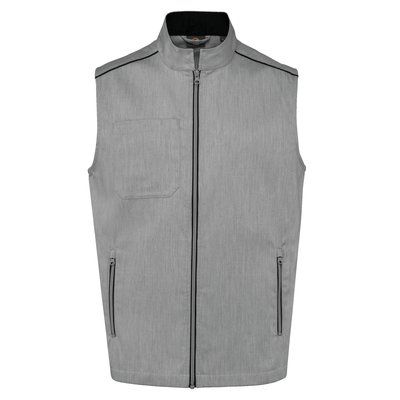 Chaleco hombre con bolsillos Marl Oxford Grey / Black L