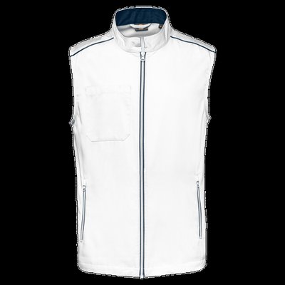Chaleco hombre con bolsillos White / Navy 4Xl