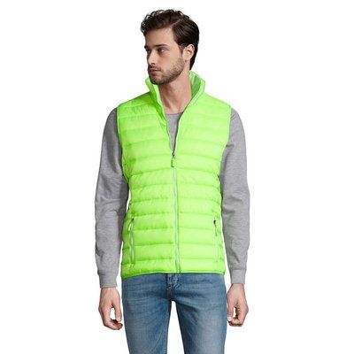 Chaleco Ligero Hombre Cuello Alto Tilo Fluor L