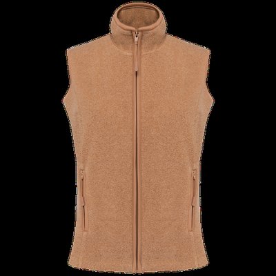 Chaleco micropolar para chica Camel Heather 4XL