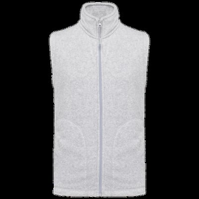Chaleco micropolar hombre cremallera y bolsillos Ash Heather S