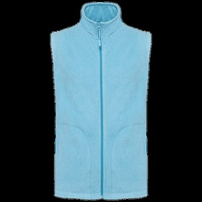Chaleco micropolar hombre cremallera y bolsillos Cloudy blue heather XL