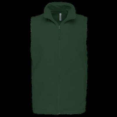 Chaleco micropolar hombre cremallera y bolsillos Forest Green 3Xl